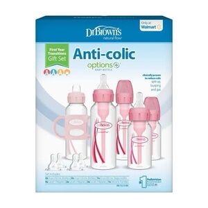 Dr. Brown’s Pink Baby Newborn(1year) Bottle Set (5/pack)